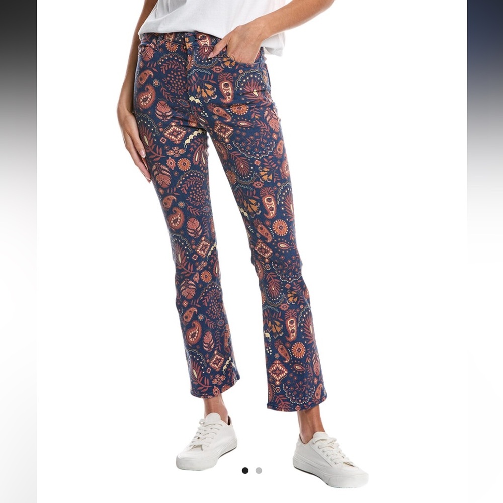 Mother Hustler Flood Jeans in Henna Happiness